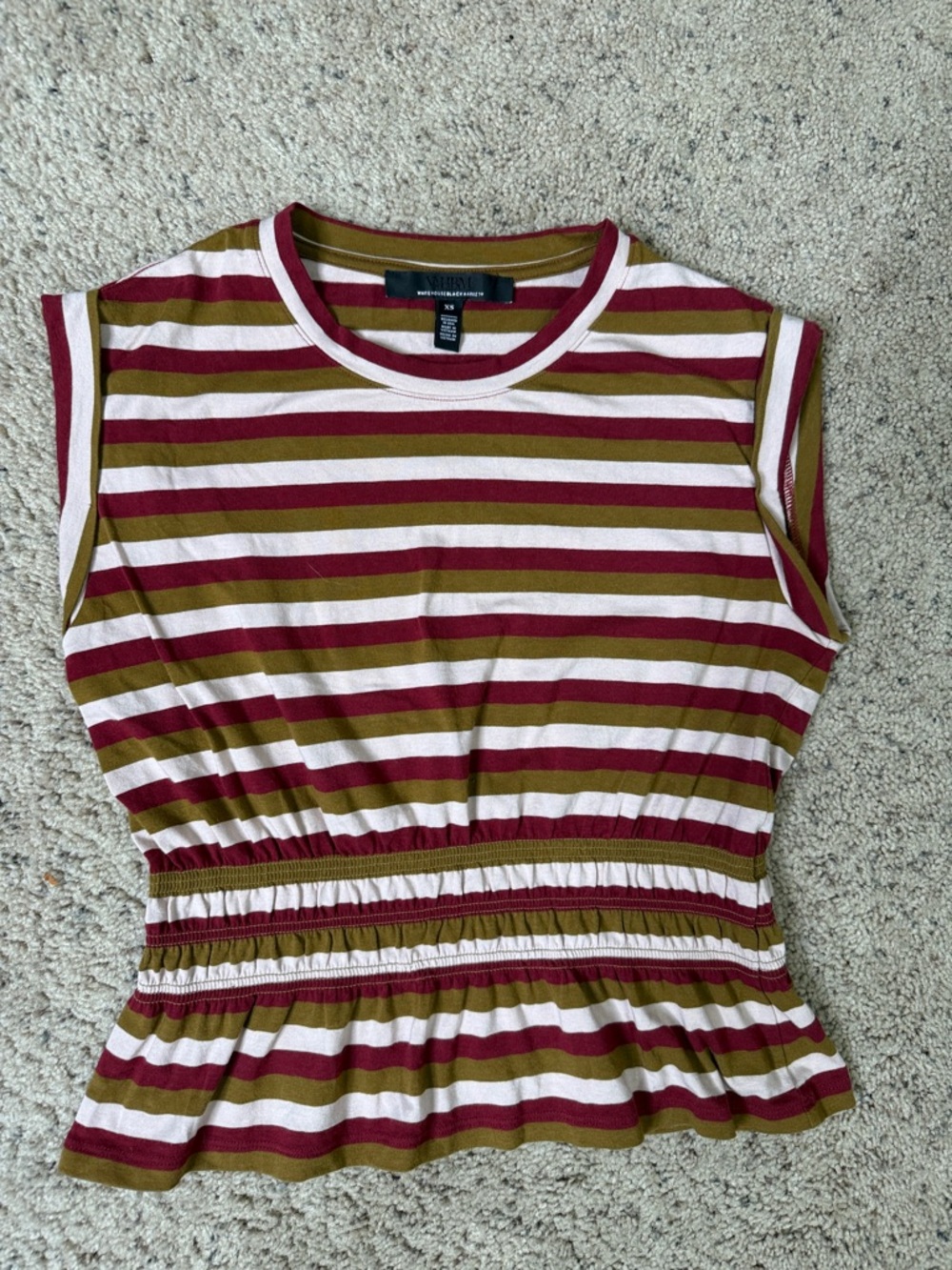 White House Black Market Striped Tank Top XS
